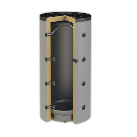 Ansicht Querschnitt mit Isolierung - ThermoFlux Pufferspeicher PBM 800 | für Heizungswasser | ohne WT