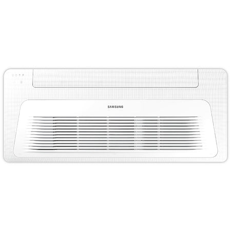 Samsung flaches Deckengeraet mit Frontblende und horizontalem Luftauslass WindFree 3,5 kW in Weiss | Klimaworld.com
