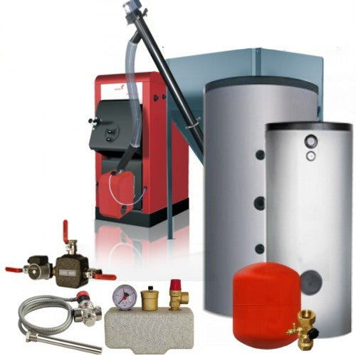 Pelletkessel Orligno 100 mit Pelletbrenner 16 kW