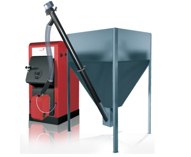 Pelletkessel Orligno 100 mit Pelletbrenner BAFA Förderbar 16 kW