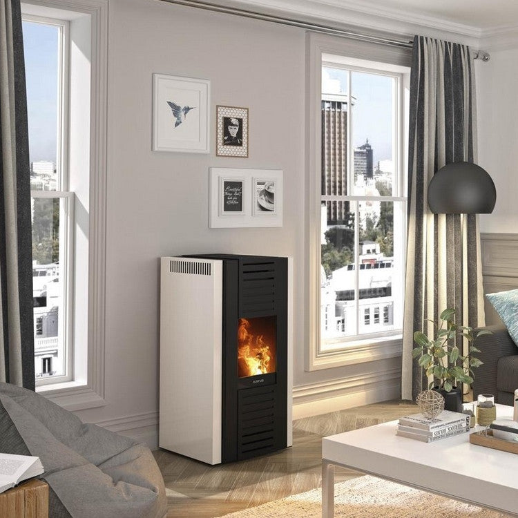 JUSTUS | Sirkos | 6.0 kW | A+ | Pelletofen | Weiß