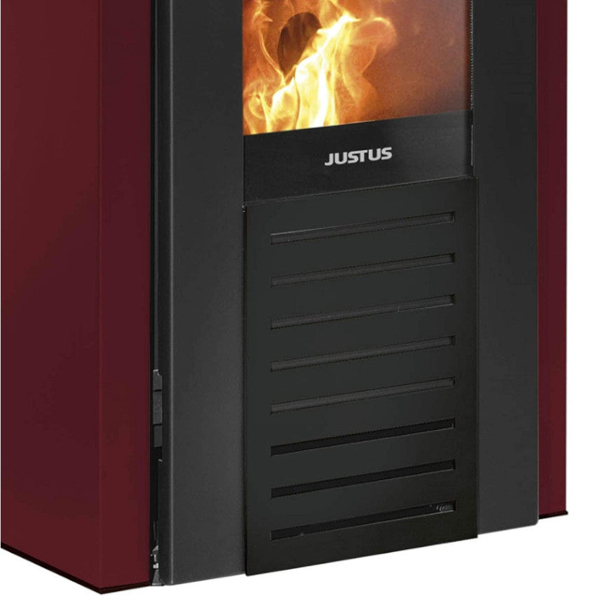 Justus | wasserführender Pelletofen | Sirkos Aqua | Stahl Schwarz | Klimaworld