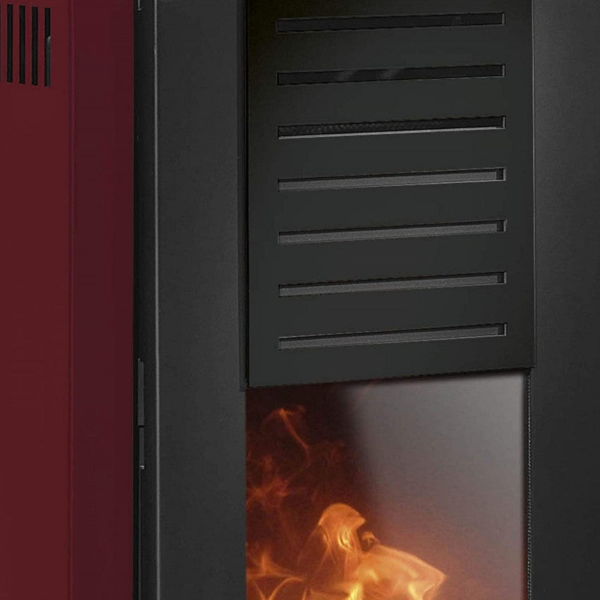 Justus | wasserführender Pelletofen | Sirkos Aqua | Stahl Schwarz | Klimaworld