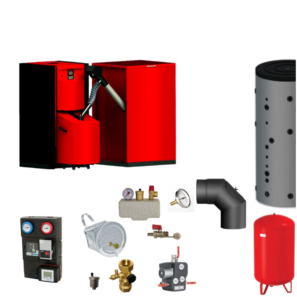 Pelletheizung Pellflux 25 | 500 Liter ✔ Komplettset 3