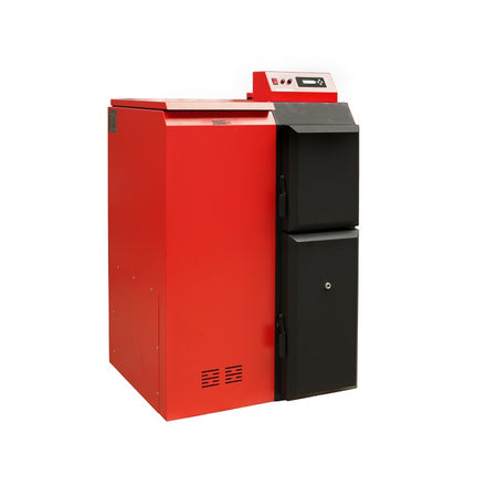 Pelletkessel Pelling 25 kW ECO 230 Kg - Behälter LINKS