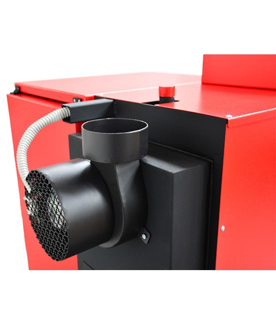 ThermoFlux Pelletkessel 25 ECO mit 25 kW und 230 kg Behälter, Abgasgebläse | Klimaworld.com