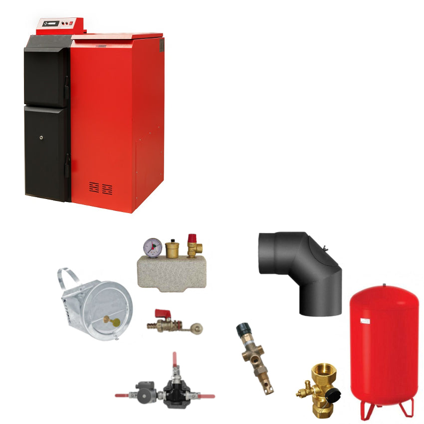 Pelletheizung Pelling 25 ECO - 75 kg Pelletbehälter Komplettset 1 | Klimaworld.com