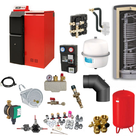 Pelletheizung Pelling 50 ECO | 185Kg | Komplettset 5 | Klimaworld.com