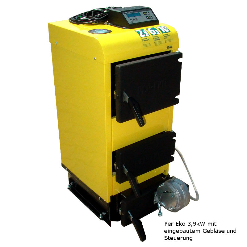 Festbrennstoffkessel Pereko KSW 3,9 kW keine Messpflicht