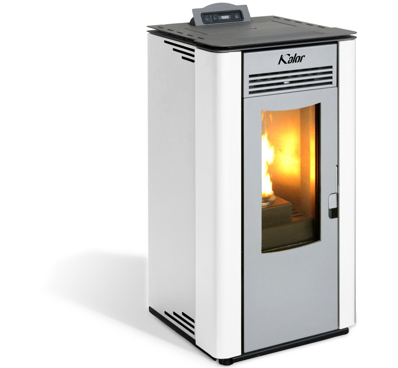 KALOR Pelletofen Perfecta Steel Line Lara 12 weiss | klimaworld.com