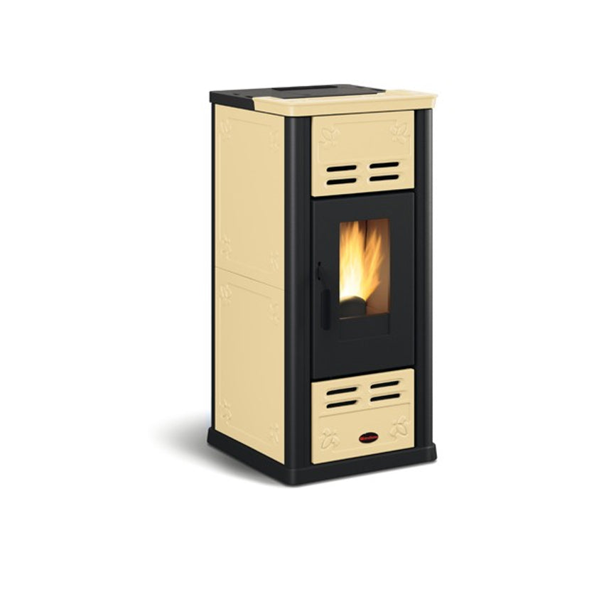 Extraflame Pelletofen | Serafina Majolika Pergamentbeige