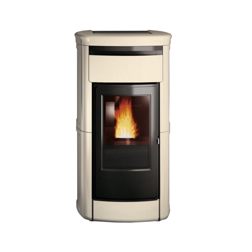 Edilkamin Pelletofen wasserführend Kira H18 Keramik pergament