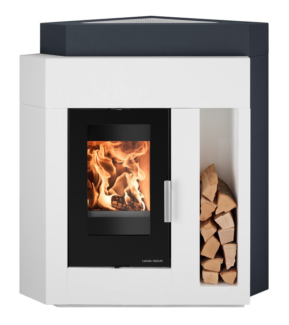 Kaminbausatz Haas+Sohn PINUS-II Eck 218.17 perl-schwarz
