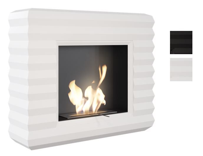 Kratki Biokamin Pinus inkl. MDF-Verkleidung in weiß oder schwarz 