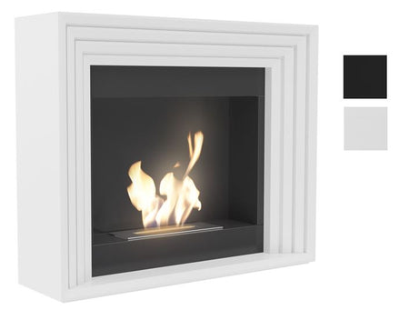 Kratki Biokamin Planet inkl. MDF-Verkleidung in weiß oder schwarz ➔ Klimaworld