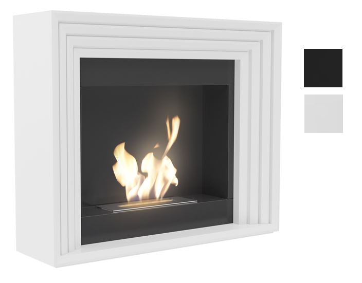 Kratki Biokamin Planet inkl. MDF-Verkleidung in weiß oder schwarz ➔ Klimaworld