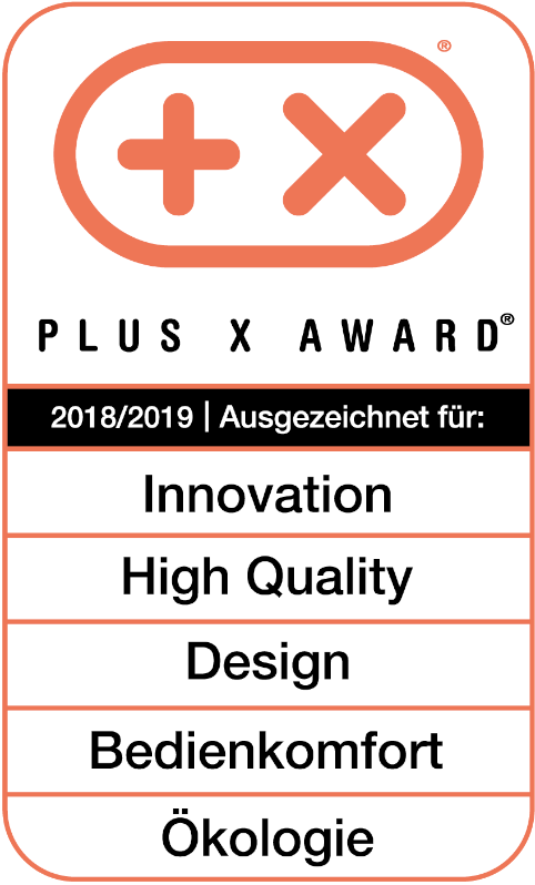 ausgezeichnet mit dem Plus X Award