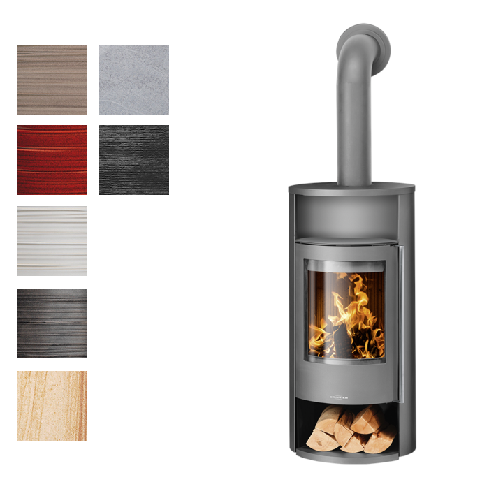 ORANIER | Polar Neo 8 | Kaminofen| Gussgrau | 8.0 kW |