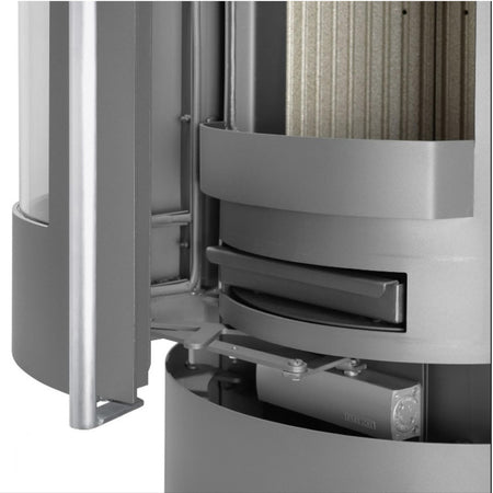 ORANIER | Polar Neo 8 | Kaminofen| Gussgrau | 8.0 kW |Tür