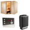 Sentiotec Sauna Komplettset Polaris Large | Saunaofen 100 E | 5 Pers.