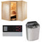 Sentiotec Sauna Komplettset Polaris Large | Scandia Next Combi | 5 Pers.
