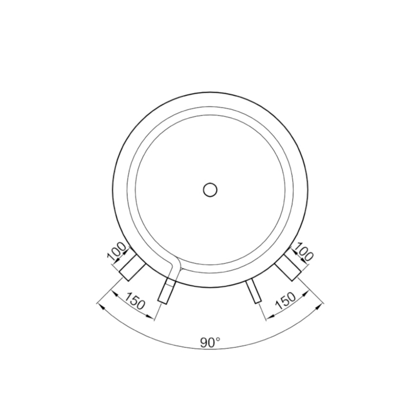 TWL | Pufferspeicher 800 Heizungswasser | 2 Wärmetauscher | 90°
