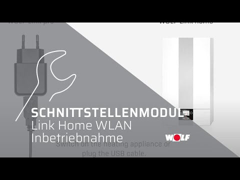Inbetriebnahme Schnittstellenmodul WOLF Link home WLAN (2018, deutsch)