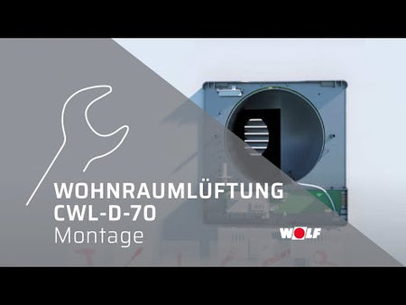 Montage WOLF Wohnraumläftung CWL-D-70