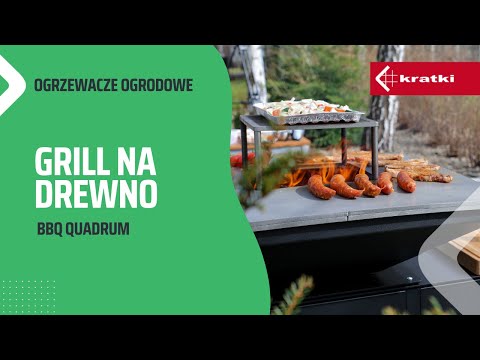 Quadrum Gartenkamin mit Grill. Professioneller Grill fär den Garten.