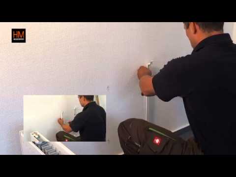 HM Heizkärpermontage mit Federzugkonsolen