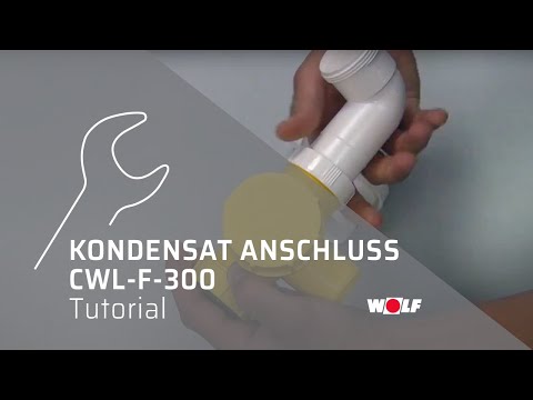 WOLF CWL-F-300 Kondensat Anschluss Tutorial