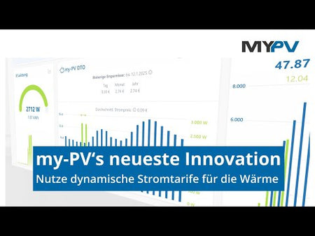 my-PV's neueste Innovation: Nutze dynamische Stromtarife fär die Wärme!