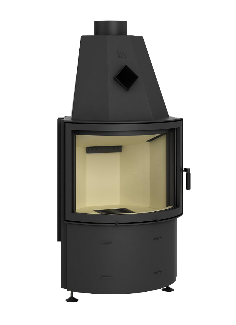 Hajduk Kamineinsatz Prisma KR| 10 kW| runde Scheibe