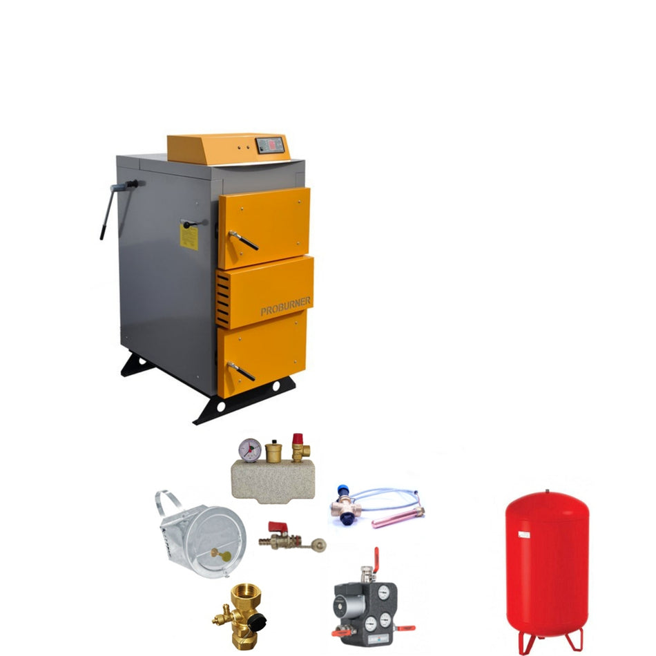Santer Solar Holzvergaser Proburner 80 KW ✔ Komplettset 1