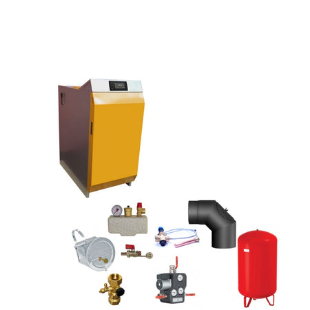 Santer Solar Holzvergaser Proburner GT Lambda 25 KW ➔ Komplettset 2
