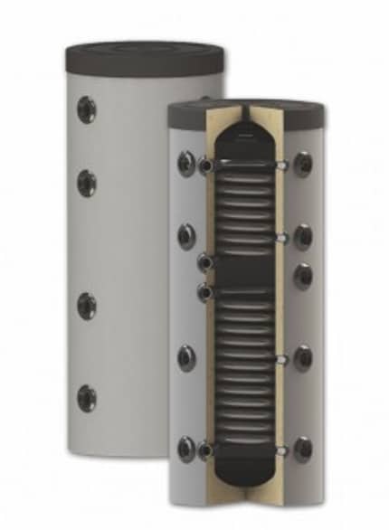 ThermoFlux Pufferspeicher PBM-RR 200 | mit 2 Wärmetauschern ➔ www.klimaworld.com