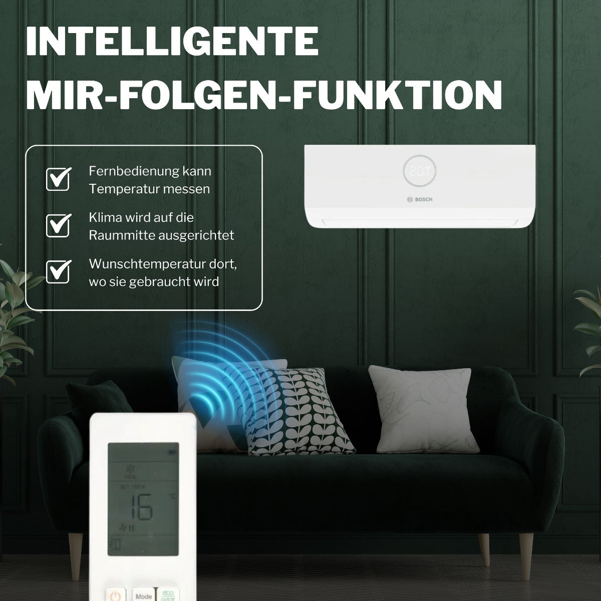 BOSCH Multisplit Klimaanlage Set Climate 5000 M | 2,0 kW + 3,5 kW | klimaworld.com