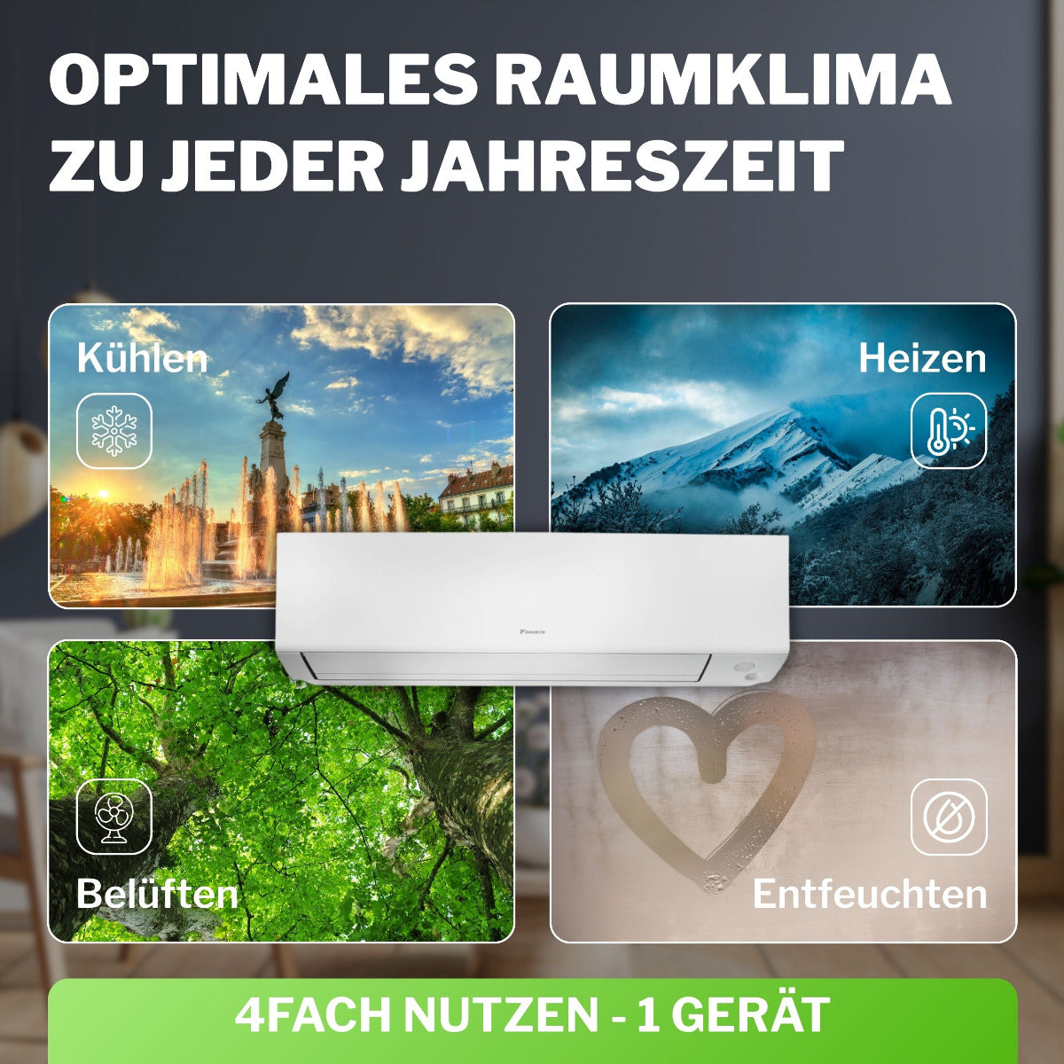 DAIKIN Split Klimaanlage Set | Perfera A-Serie | Klimaworld.com
