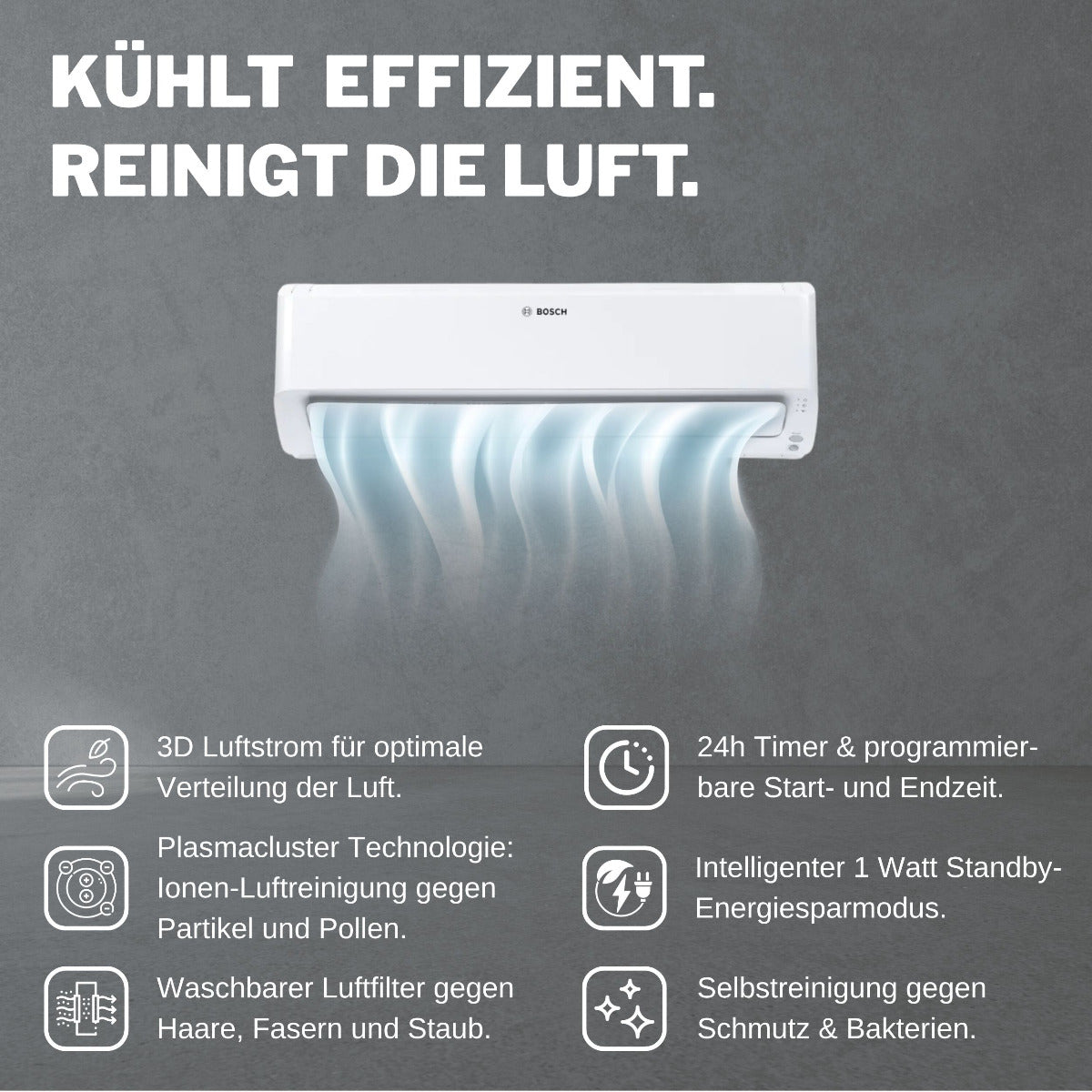BOSCH | Split Klimaanlage CLC8001i | klimaworld.com