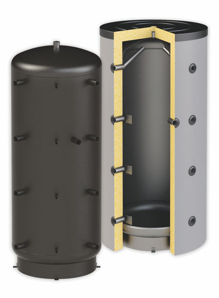 Pufferspeicher Thermoflux 500 Liter Heizungswasser Typ PBM 90° Anschlüsse 0 WT