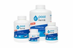 Fermit | PVC- Kleber blau | 250 ml Dose m. Pinsel