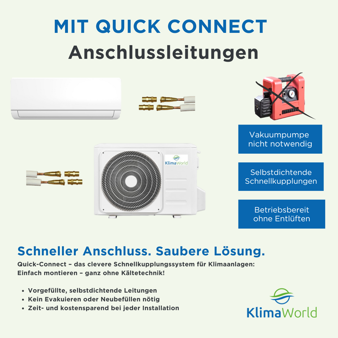 Split-Klimaanlage NEXA S4E - Werbebanner Quick Connect | klimaworld.com