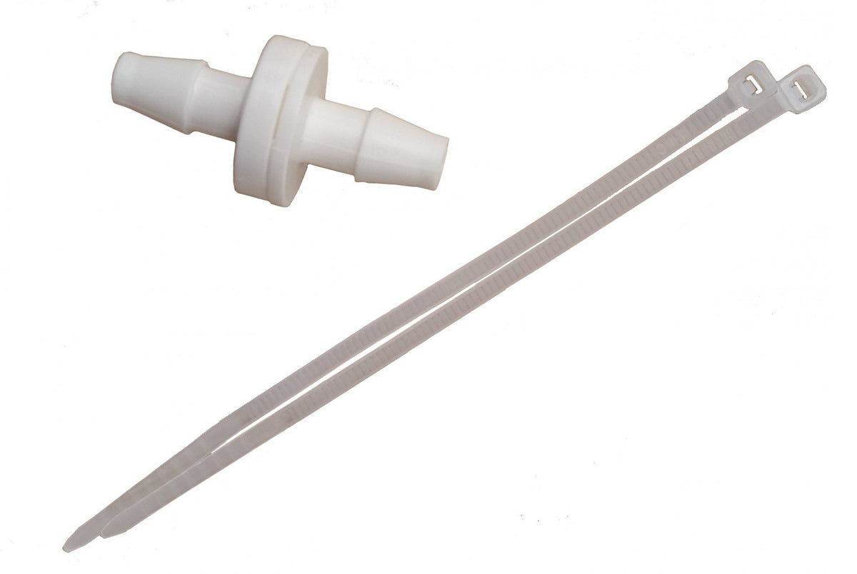 Rückschlagventil 6mm 1/4" für Kondensatleitung Kabelbindern zum fixieren