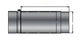 Teleskoprauchrohr, 500 mm, Durchmesser 150 mm, Schwarz | Klimaworld.com