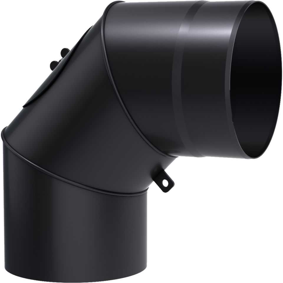 Kratki Rauchrohrbogen Winkel drehbar 90° | Ø 220 x 0,33 m | KS220/90/R  ➔ Klimaworld.com