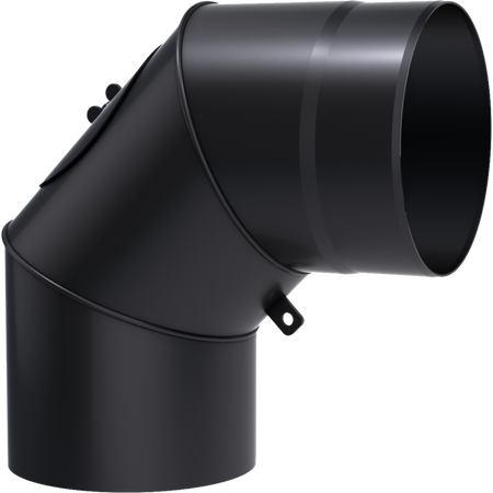 Kratki Rauchrohrbogen Winkel drehbar 90° | Ø 220 x 0,33 m | KS220/90/R  ➔ Klimaworld.com