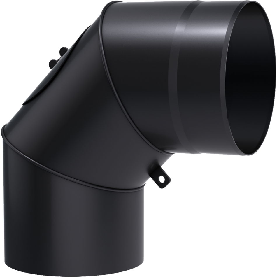 Kratki Rauchrohrbogen Winkel drehbar 90° | Ø 220 x 0,33 m | KS220/90/R  ➔ Klimaworld.com