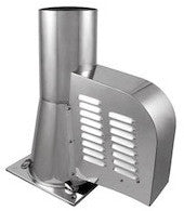 Rauchsauger "SUB" eckig inkl. 12 Stufenregler für gemauerte Schornsteinköpfe