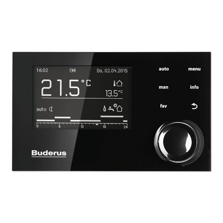 BUDERUS | System-Bedieneinheit | Logamatic RC310 mit Außenfühler | schwarz
