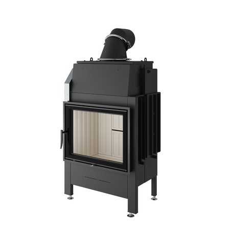 Spartherm Kamineinsatz varia 1V H₂O XL 9 kW | Wasserführend | Rechtsanachlag 